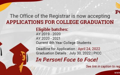 Applications for College Graduation Now Accepted