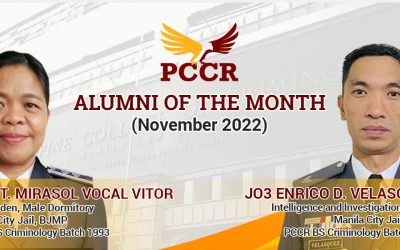 Alumni of the Month – November 2022 : JSupt Marisol Vocal-Vitor and JO3 Enrico Velasquez￼