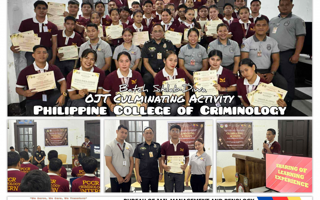 PCCR Criminology Interns Hold Culminating Activity in Manila City Jail